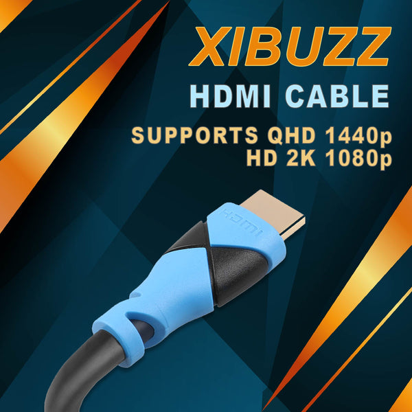 XIBUZZ™ 50FT 4K HDMI Cord - 4K Ultra HD HDMI Cable for PS5, Xbox, Switch,Smart TV, PC, Laptop.