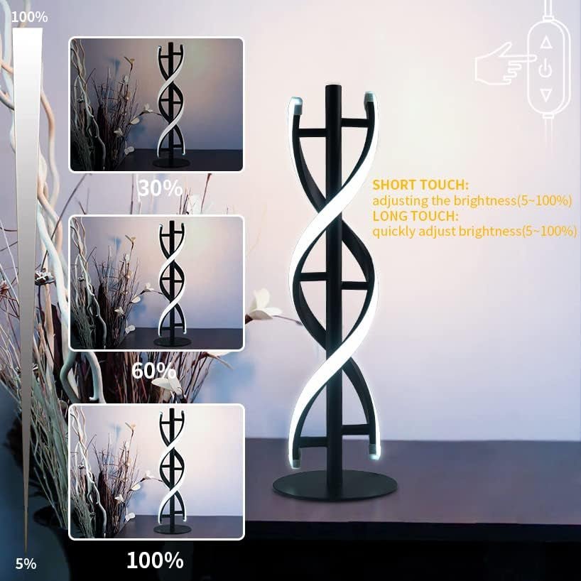 FamilyHomeDecor™ Helix Dimmable Spiral LED Table Lamp