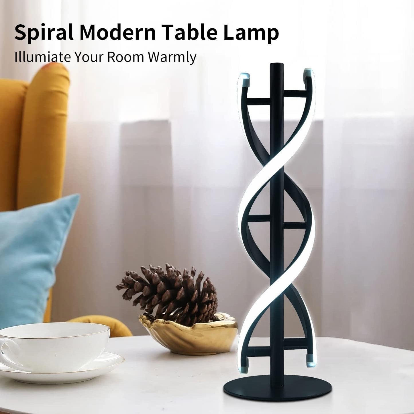 FamilyHomeDecor™ Helix Dimmable Spiral LED Table Lamp