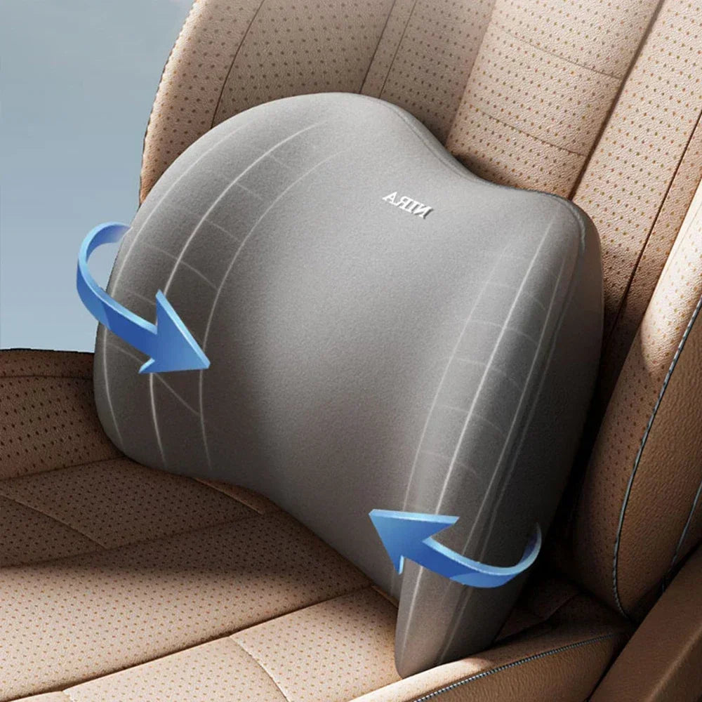 Car Universal Headrest Lumbar Memory Foam Cervical Lumbar Support Car Headrest Backrest Pillow Office Car Interior Accessories