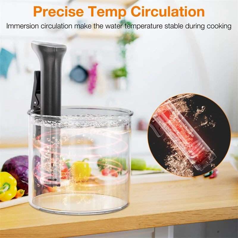 LUXIGEAR™ Sous-Vide 1800W Slow-Cooking Vacuum Cooker Heater