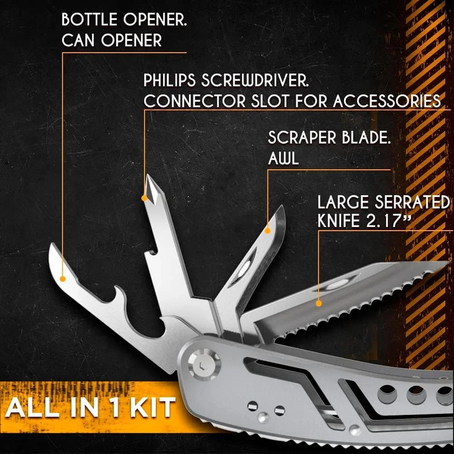 FlexiGear™ 24 In 1 Multifunctional Wire Cutters Pliers