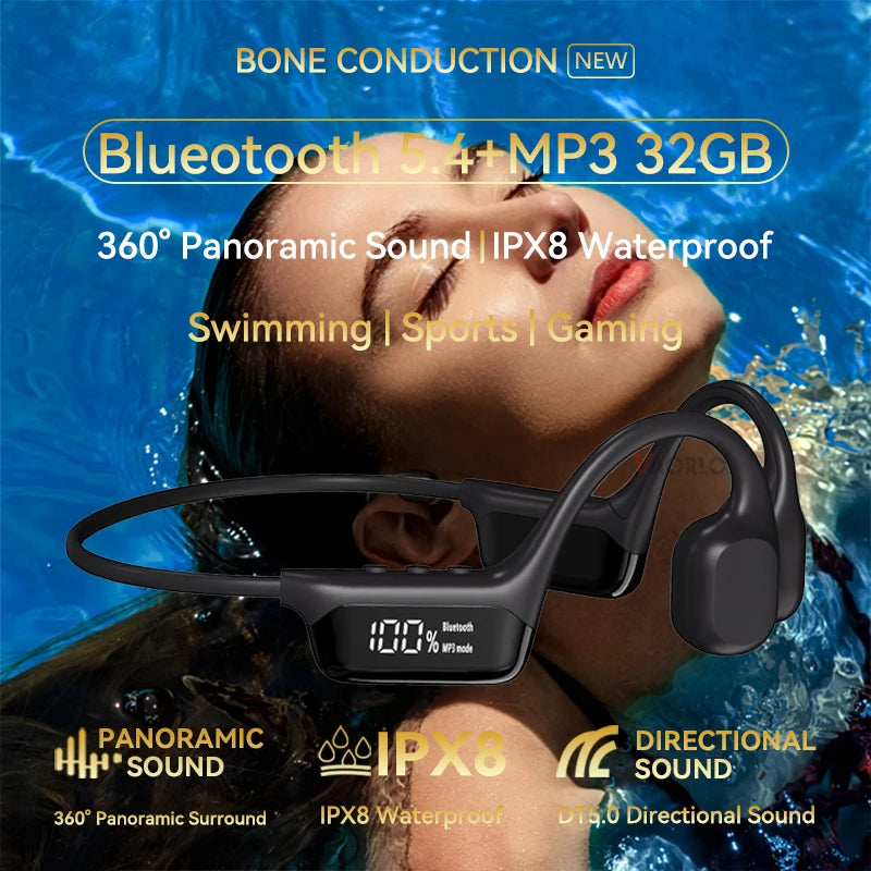 XIBUZZ™ Swimming Wireless Headphones IPX8