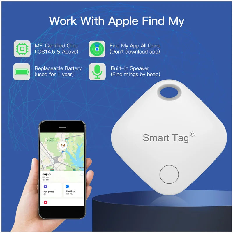 FlexiGear™ Find My Device GPS Tracker Smart Air Tag: Never Lose What Matters Most