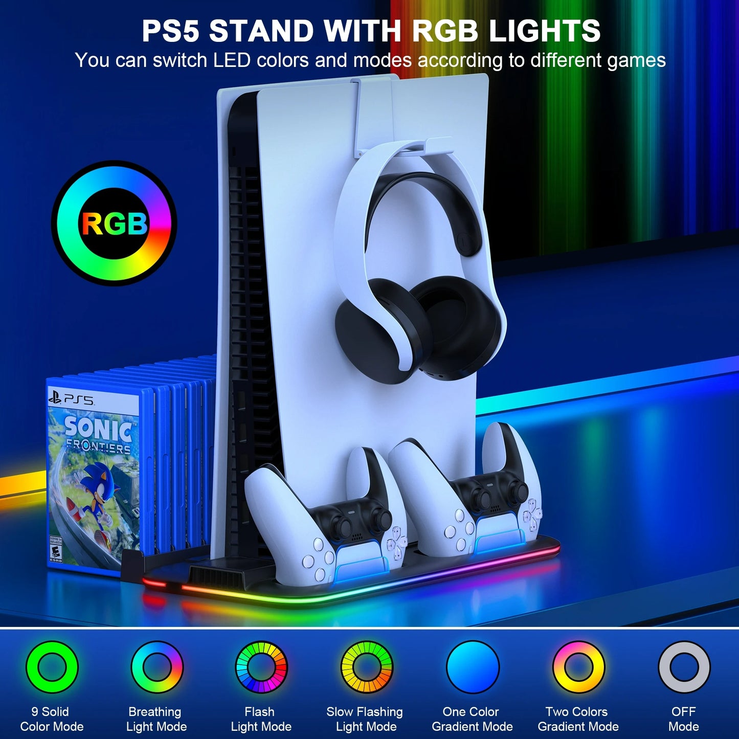 XIBUZZ™ PS5 Slim Controller Cooling Stand