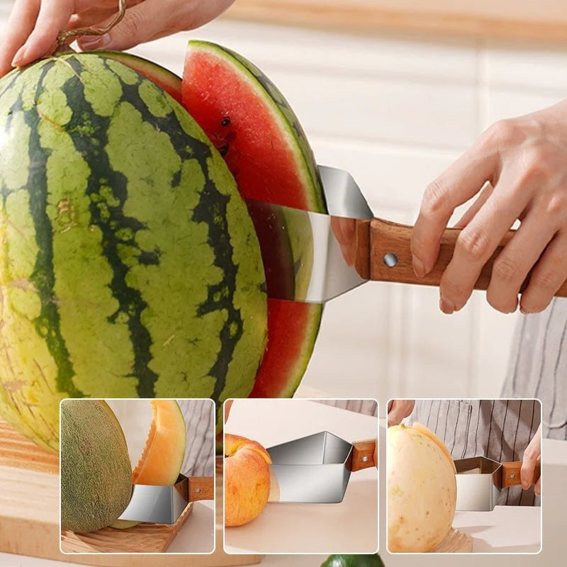 Triangle Cutting Knife Watermelon Fruit Splitter - 430 Stainless Steel