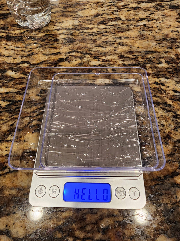 ScenicScale Food Scales For Kitchen 500g Capacity and 0.01g Accuracy with 2 Trays for Baking