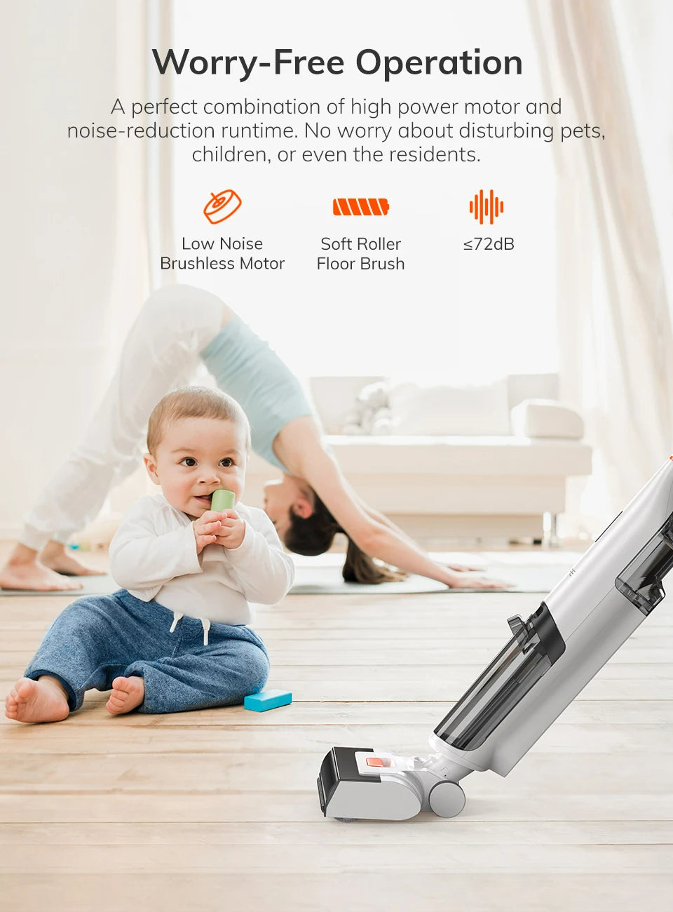 FlexiGear™ Cordless Smart Vacuum Cleaner 2.5L Dual Water Tank