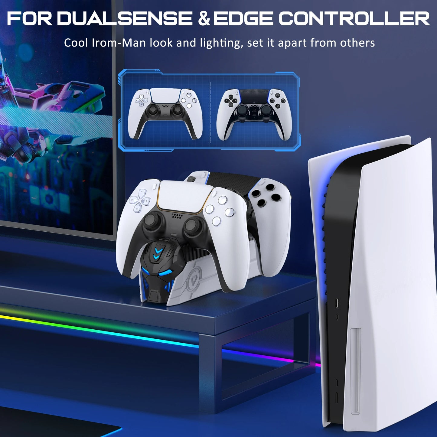 XIBUZZ™ PS5 Dual Controller Charger
