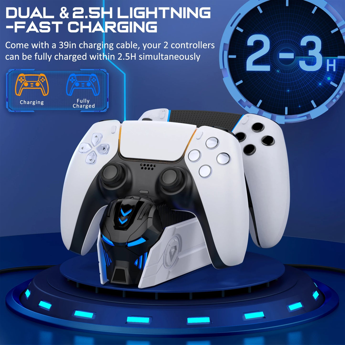 XIBUZZ™ PS5 Dual Controller Charger