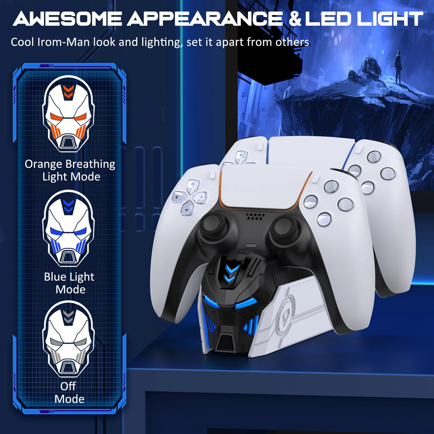 XIBUZZ™ PS5 Dual Controller Charger