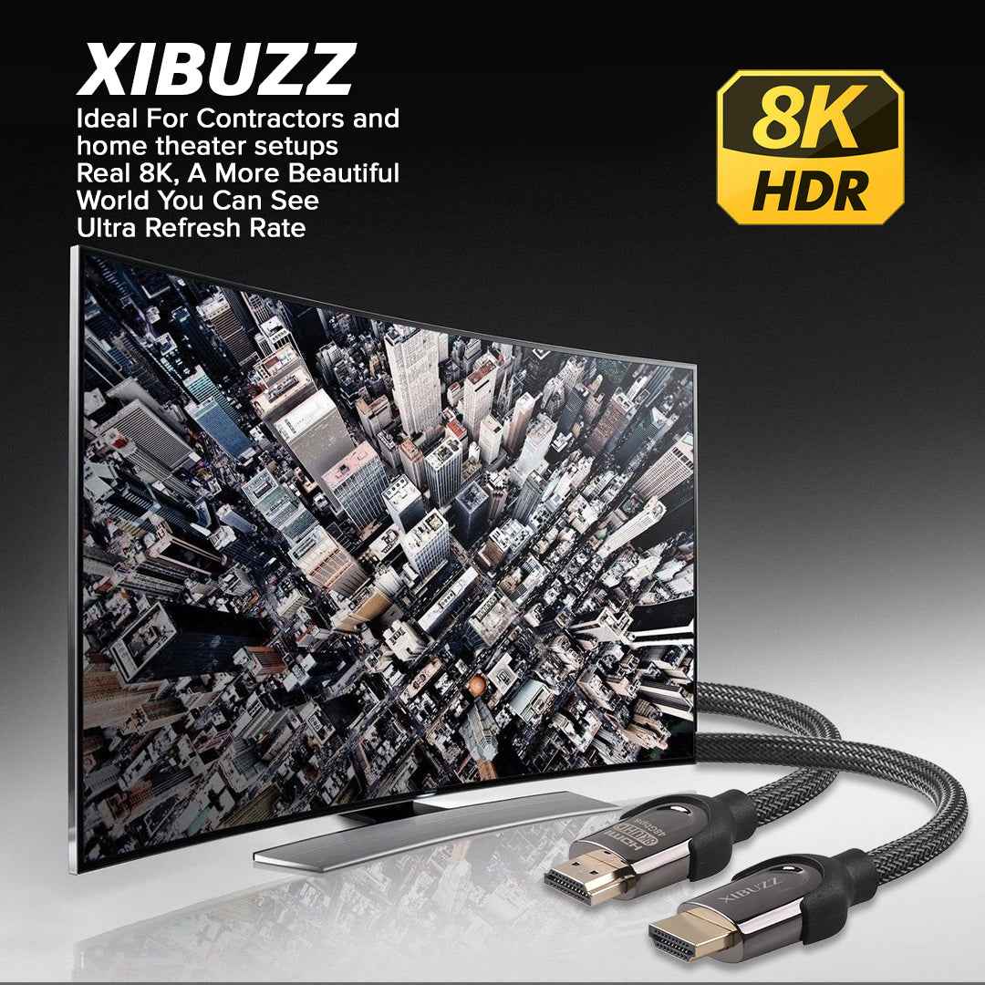 XIBUZZ™ 8K HDMI Cable - An Ultra High Speed HDMI Cable