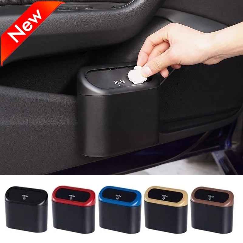 XIBUZZ™ Mini Car Trash Can with Lid.