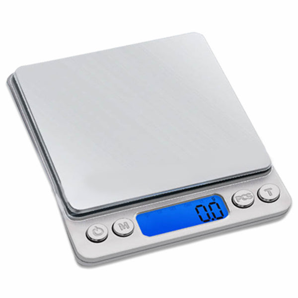 ScenicScale Food Scales For Kitchen 500g Capacity and 0.01g Accuracy with 2 Trays for Baking
