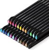 ScenicArts Lot de 18 stylos de couleur artistique – Stylos à doublure fine pour dessin, coloriage et fournitures scolaires – Pointe fine de 0,4 mm – Couleurs assorties – Parfaits pour les artistes et les étudiants – Stylo sur chariot inclus