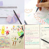 18-Piece Set of Art Color Pens - Fine Liner Journal Pens for Drawing, Coloring, and School Supplies - 0.4mm Fine Tip - Assorted Colors - Perfect for Artists and Students - Cart Pen Included