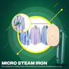 2 in 1 Fast Ironing Machine Portable Mini Handheld Steam Iron Micro Steam Iron for Clothes, Foldable Household.