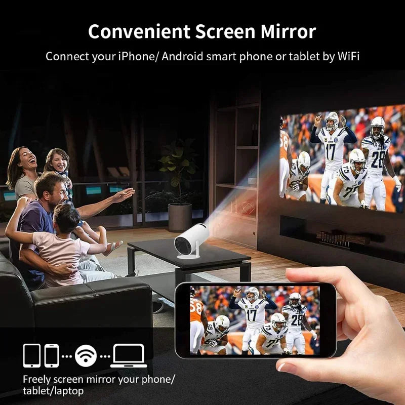 FlexiGear™ Wifi  LCD Smart Portable Projector 720P 4K