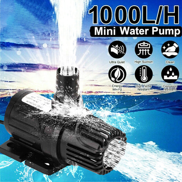 Pompe à eau submersible – Débit DC 12 V 20 W 1100 L/H – Mini pompe à eau ultra silencieuse