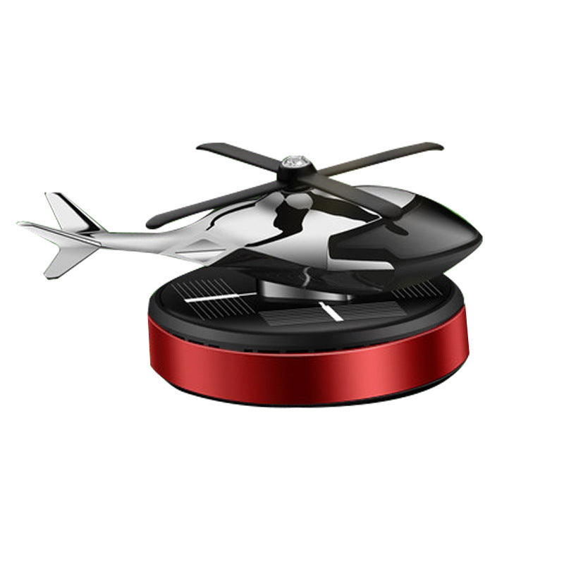 Solar Helicopter Propeller Rotating Car Diffuser and Air Freshener