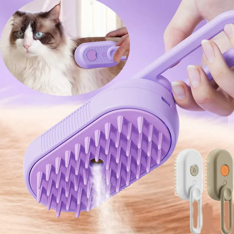 PetJiggle™ 3 In 1 Pet Steam Brush Comb With Essential Oil