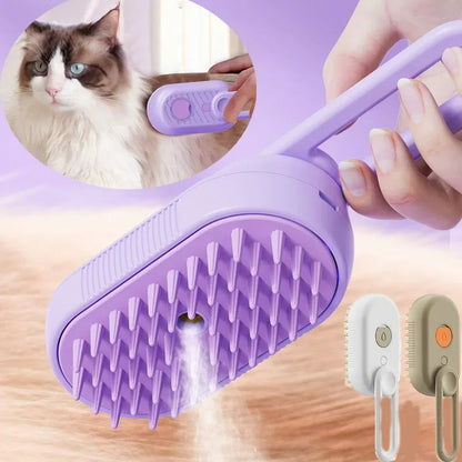 PetJiggle™ 3 In 1 Pet Steam Brush Comb With Essential Oil