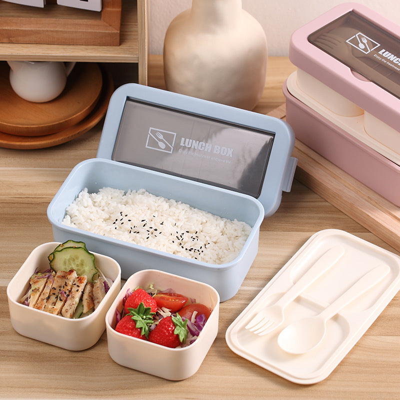 LUXIGEAR™ Double-Layer Lunch Box - Microwaveable