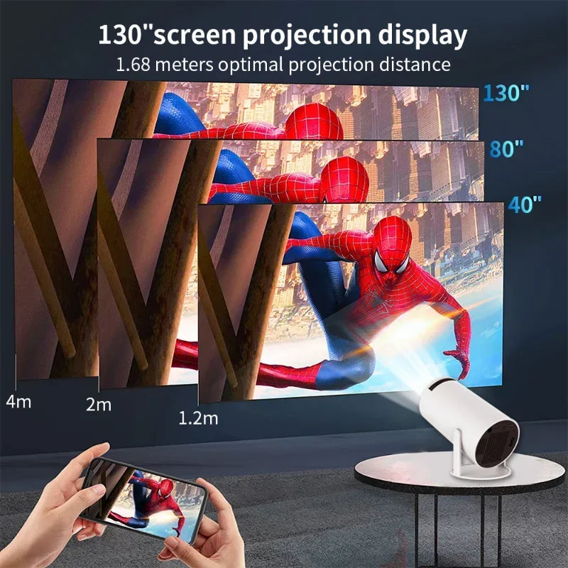 FlexiGear™ Wifi  LCD Smart Portable Projector 720P 4K