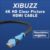 Câble HDMI 4K de 20 pieds avec vitesse de 10 Gbit/s pour Roku TV, PS5 Xbox (20 pieds)