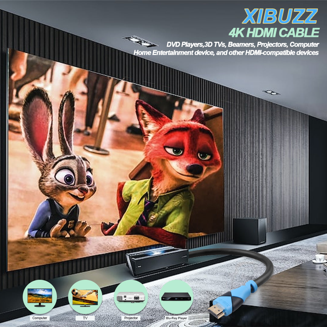 XIBUZZ™ 75ft HDMI 2.1 Cable 4K@120Hz | Ultra High Speed 48Gbps