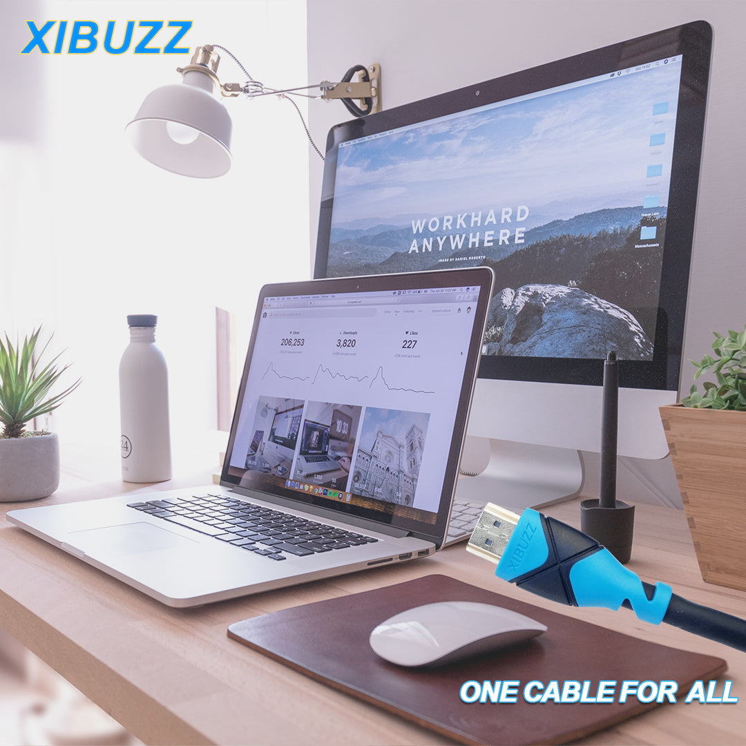 Câble HDMI XIBUZZ 4K de 40 pieds de long-cordon Ultra HD haute vitesse pour téléviseurs UHD, consoles de jeu, moniteurs PS5 Xbox,