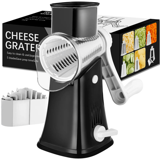 LUXIGEAR™ 5 In 1 Rotary Cheese Grater