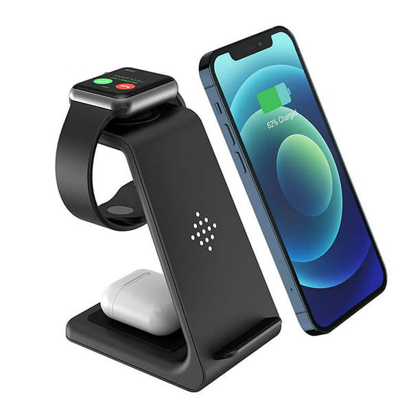 3 in 1 Qi-Certified Wireless Charger for iPhone 13 and Apple Watch