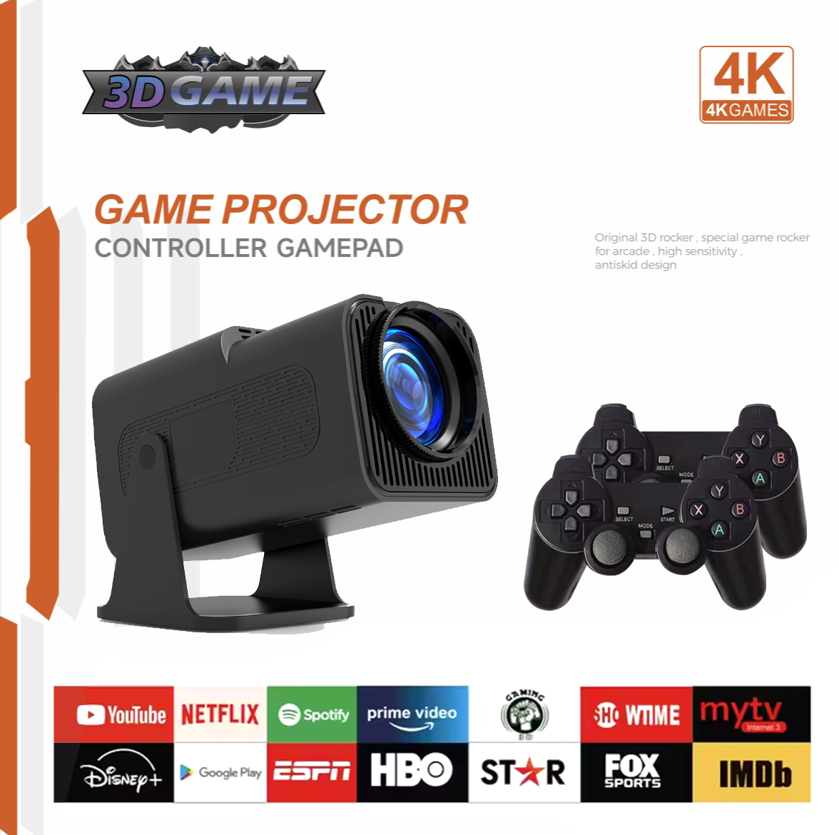 F600 Projector and Game Controller Pack