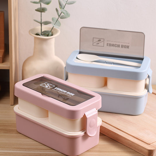LUXIGEAR™ Double-Layer Lunch Box - Microwaveable