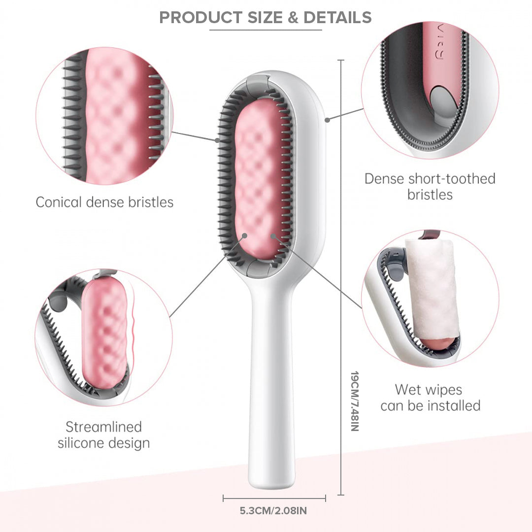 New 4 in 1 Pet Beauty Massage Brush Cat Hair Remover Shedding Multi-functional Self Cleaning Dog Hair Grooming Comb