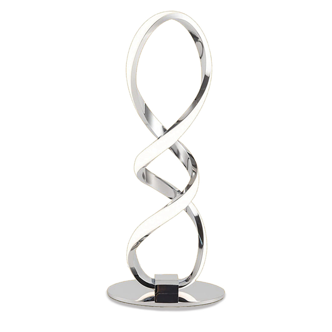 FamilyHomeDecor moderne réglable en continu lumière blanche chaude élégante lampe de bureau LED lampe de chevet en spirale pour chambre à coucher
