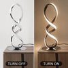 Modern Stepless Dimmable Warm White Light Elegant Desk Lamp LED Spiral Bedside Table Lamp For Bedroom