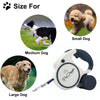 Retractable Dog Leash LED Flashlight and Poop Bag Dispenser 16FT