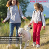 Retractable Dog Leash LED Flashlight and Poop Bag Dispenser 16FT