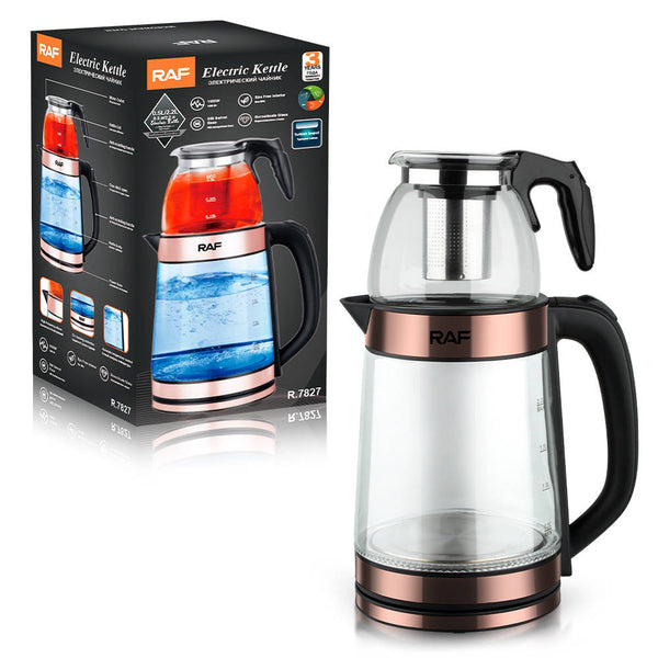 Electric Kettle 1.5L with 4 Colors LED Indicator and Auto Shut Off Function