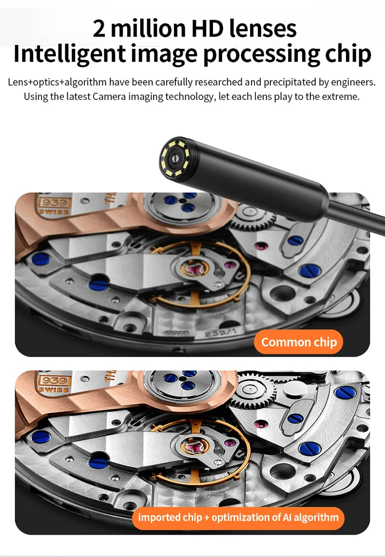 XIBUZZ™ Automotive Boroscope Camera | iOS, Android, Type-C IP67 Waterproof