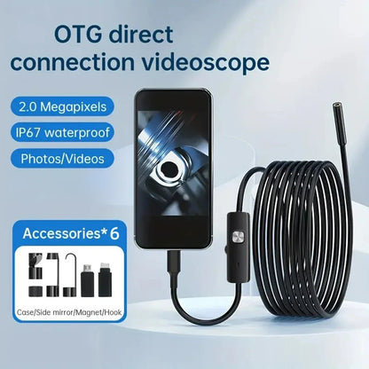 XIBUZZ™ Automotive Boroscope Camera | iOS, Android, Type-C IP67 Waterproof