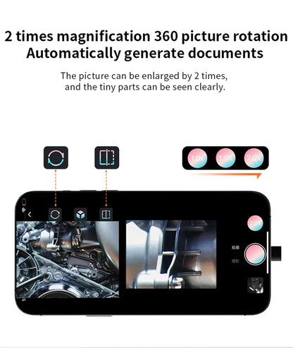 XIBUZZ™ Automotive Boroscope Camera | iOS, Android, Type-C IP67 Waterproof
