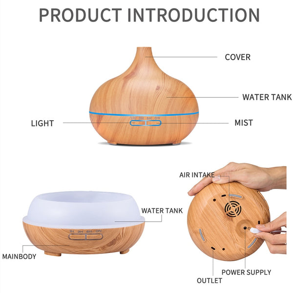 LUXIGEAR Oil Diffuser with Remote