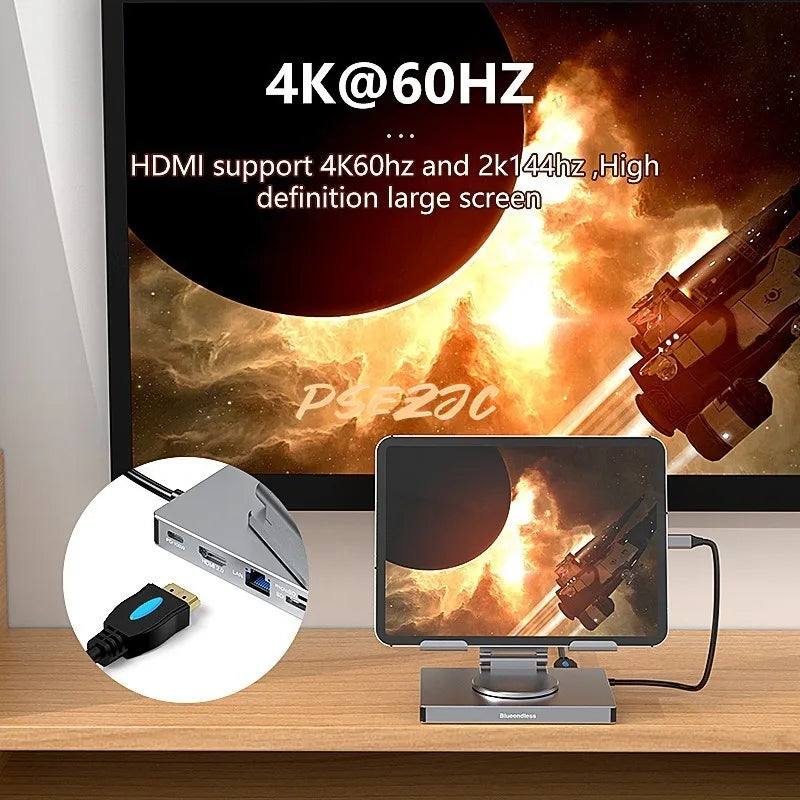 XIBUZZ™ 9 Ports  Hub Tablet Holder