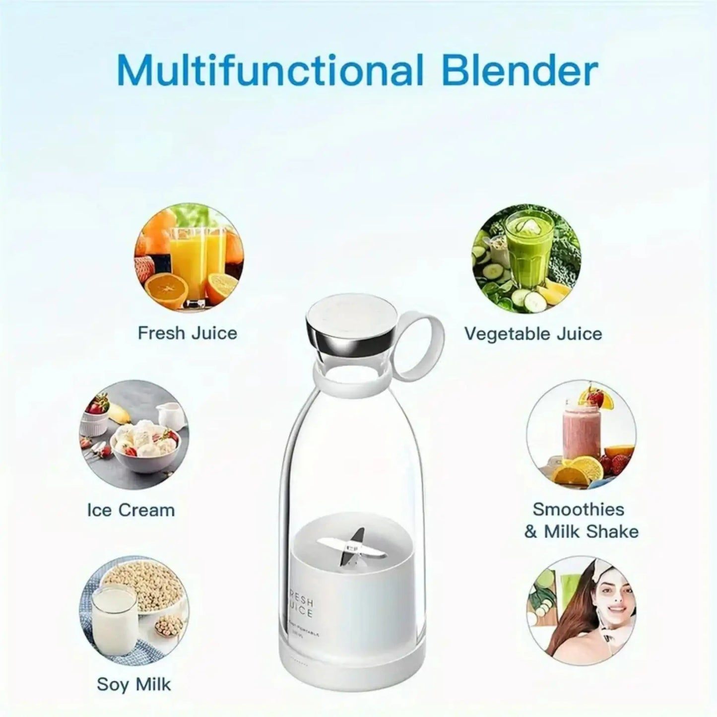FlexiGear™ Blender Bottle Rechargeable