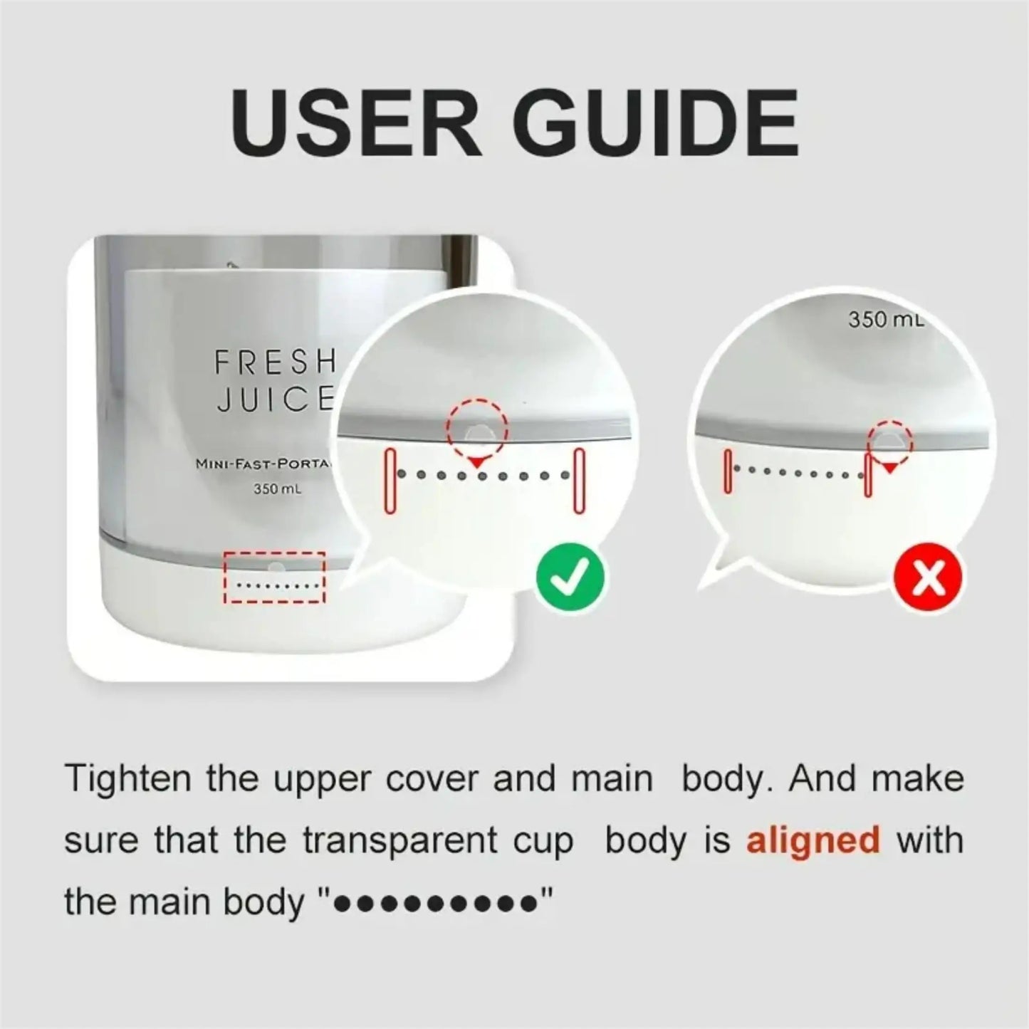 FlexiGear™ Blender Bottle Rechargeable