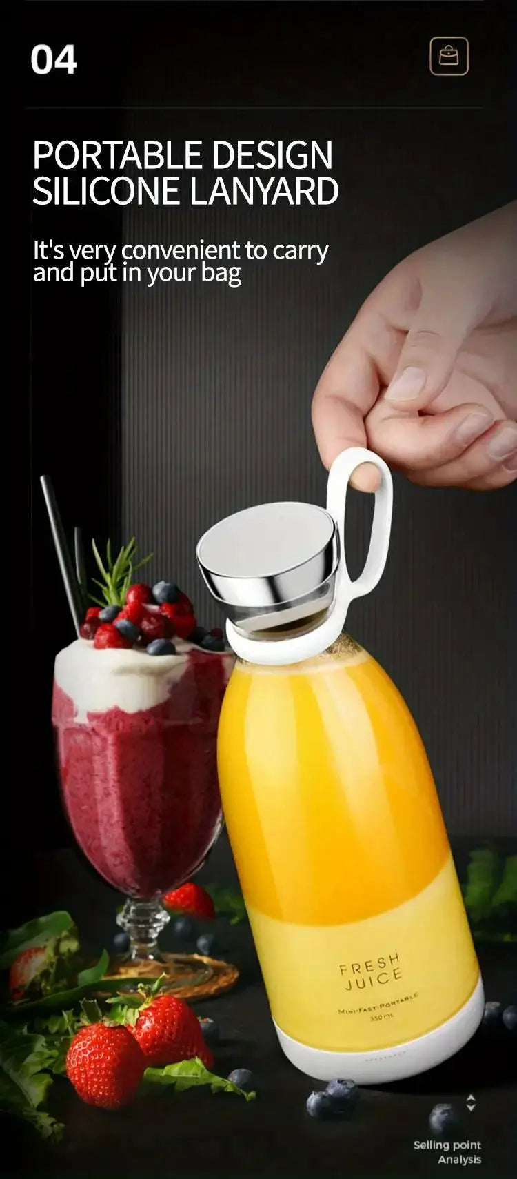 FlexiGear™ Blender Bottle Rechargeable