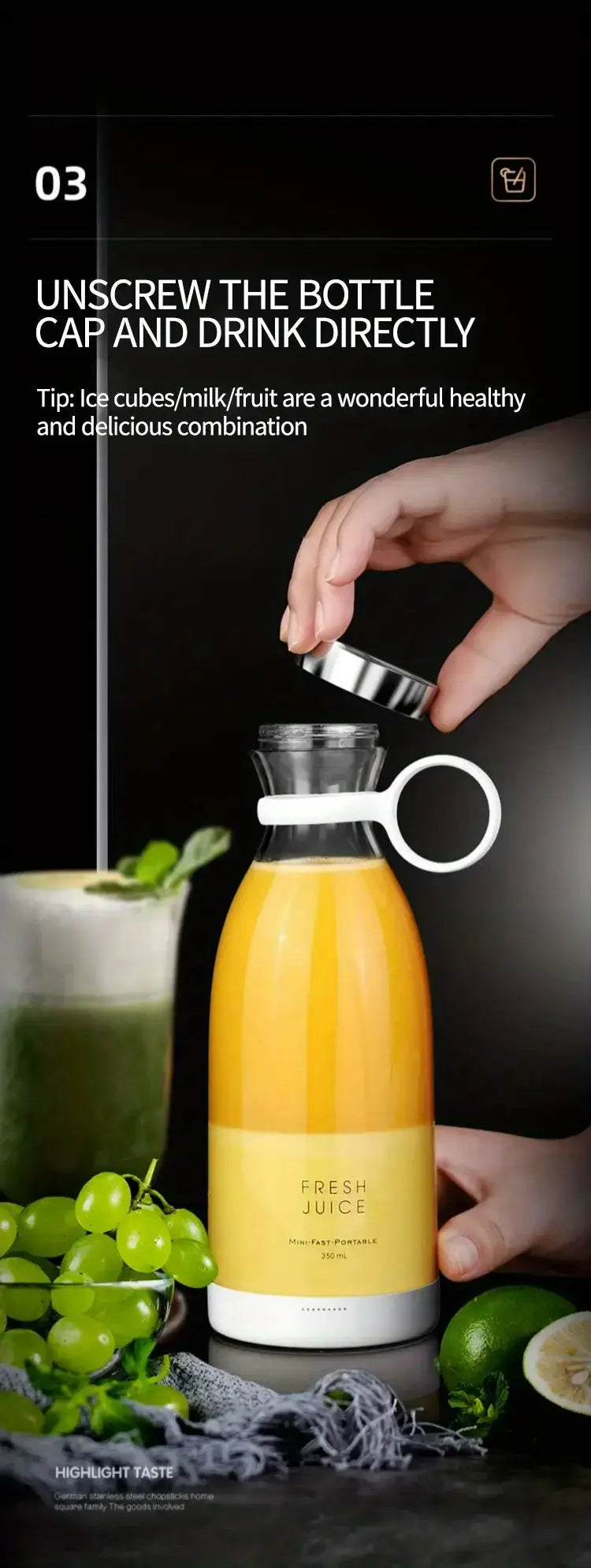 FlexiGear™ Blender Bottle Rechargeable